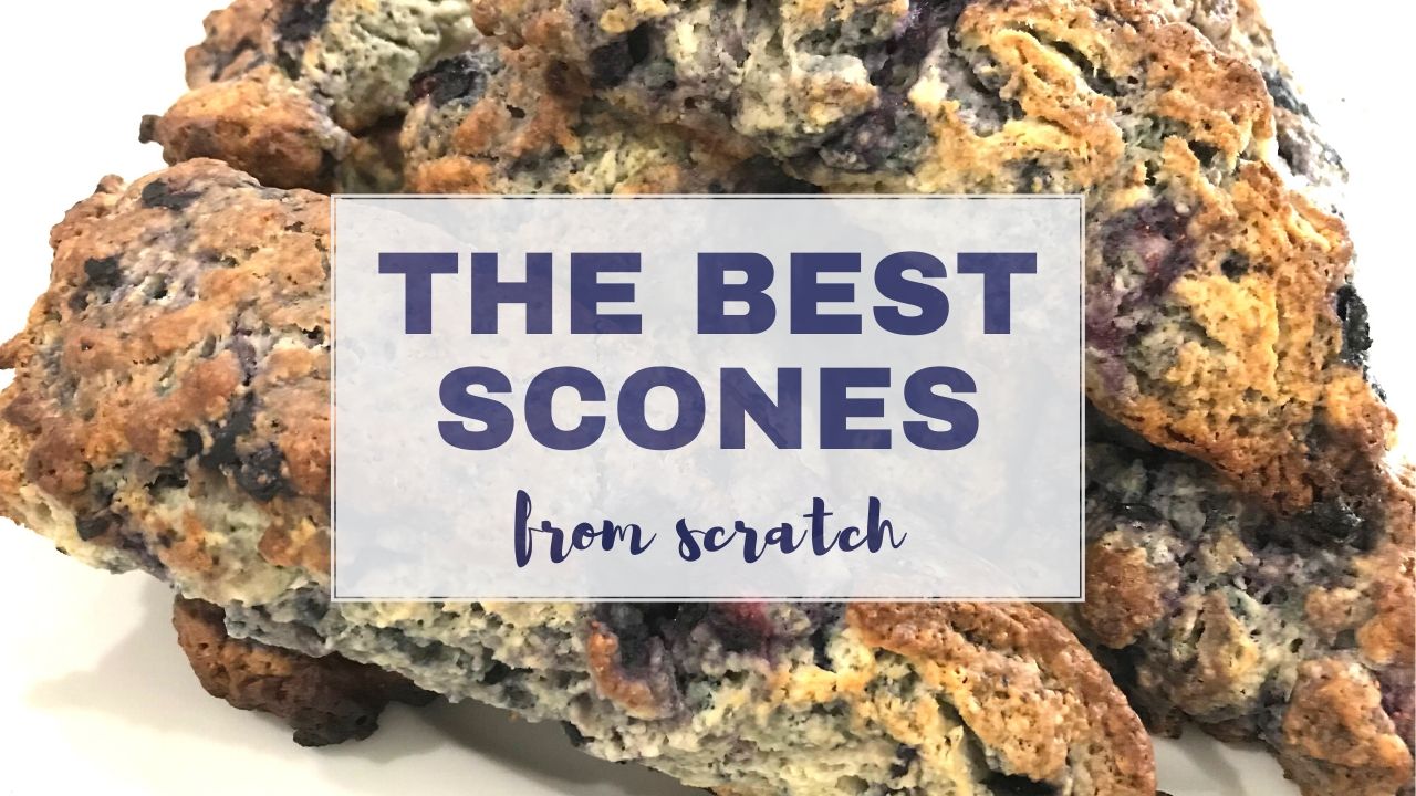 The BEST Blueberry Scones